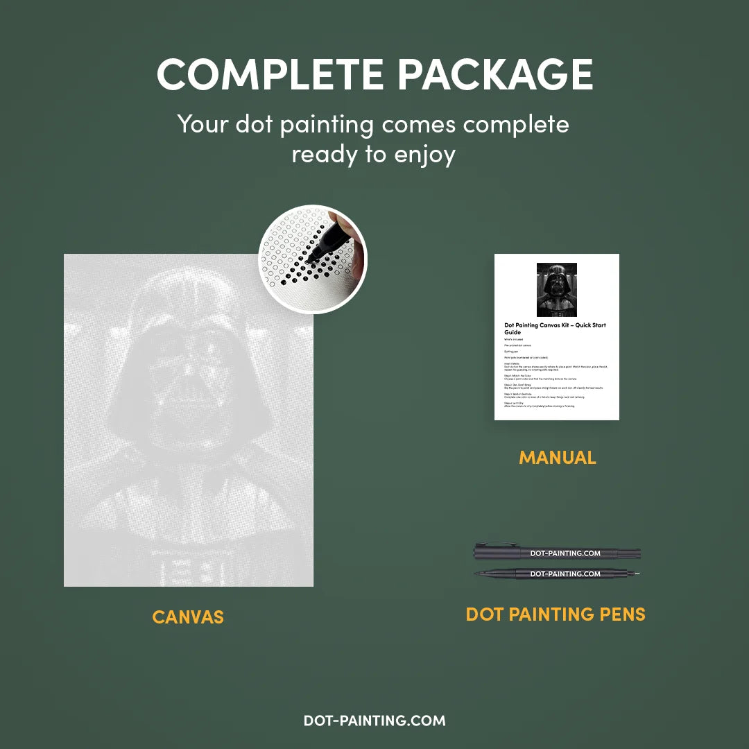 Dot Painting Dark Vador