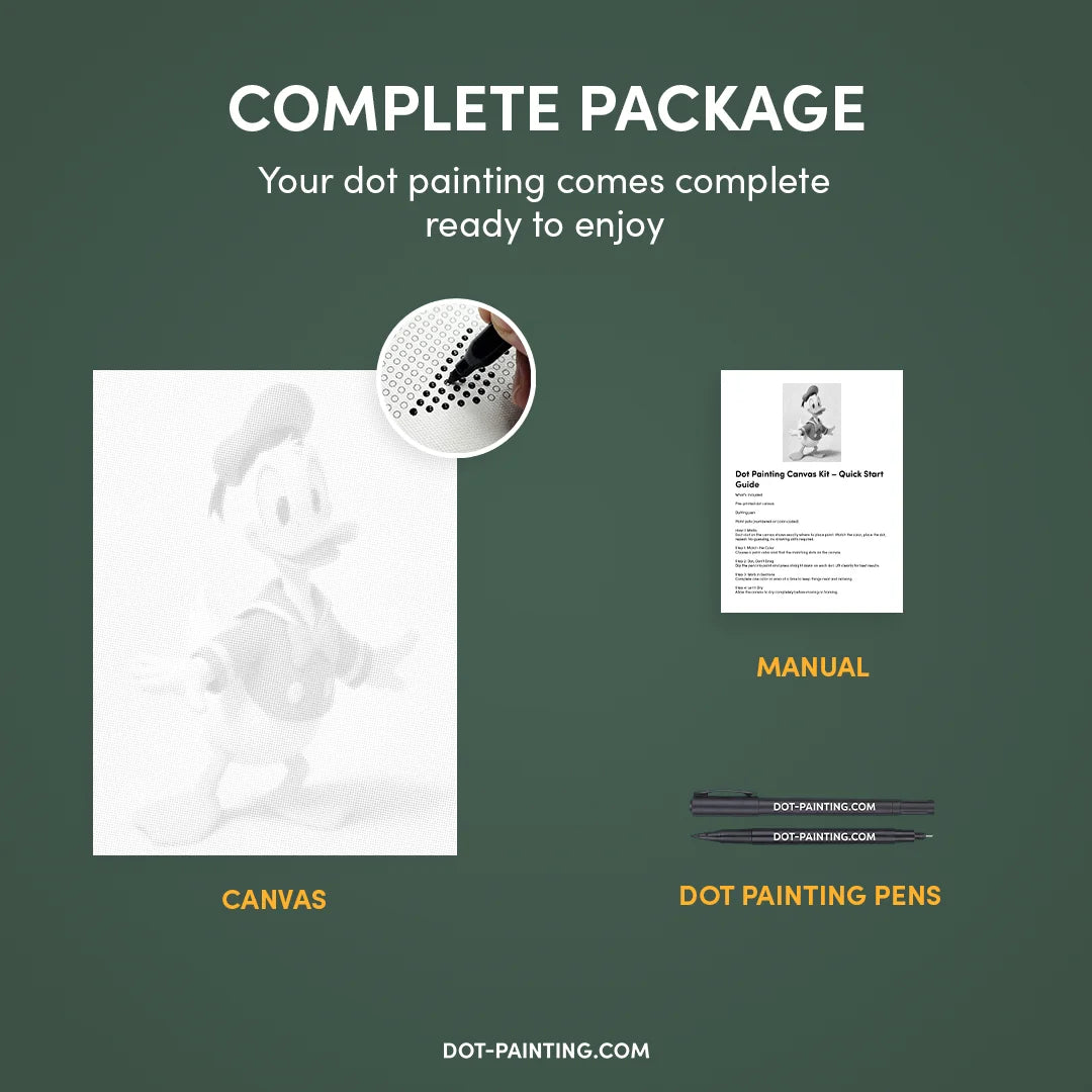 Dot Painting de Donald Duck