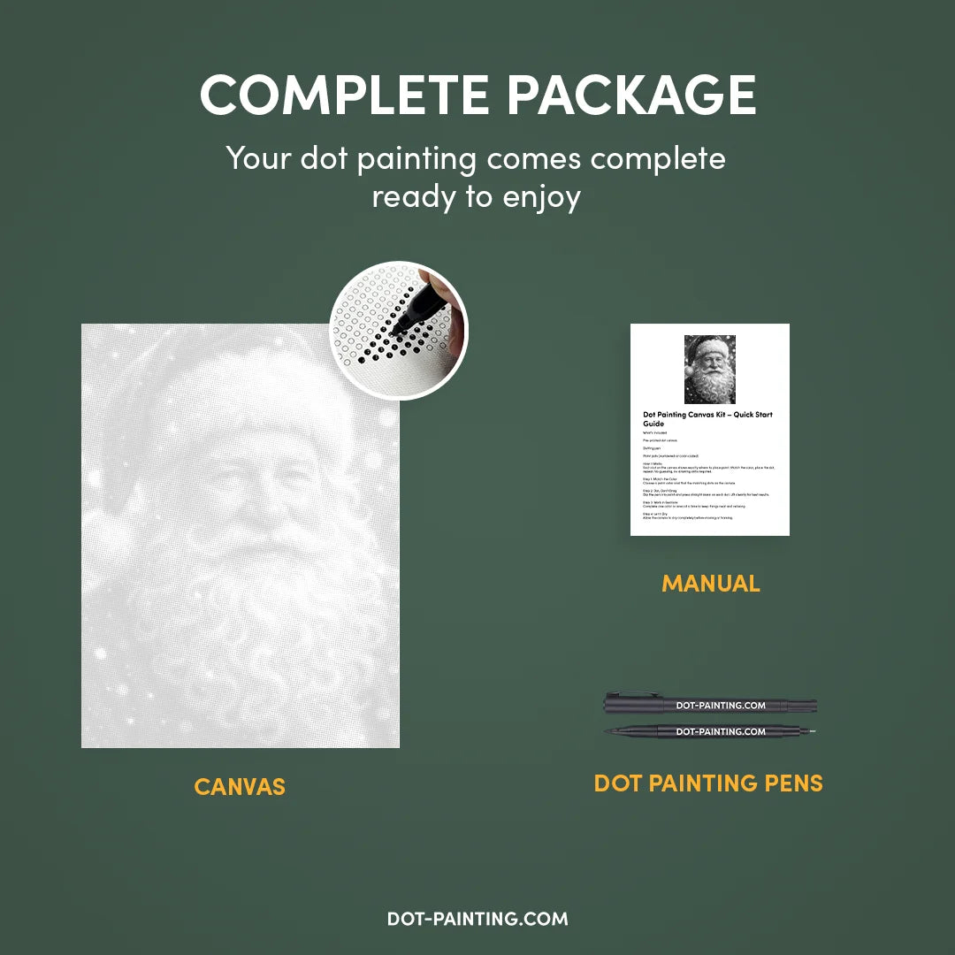 Peinture à points du Père Noël à 2 points