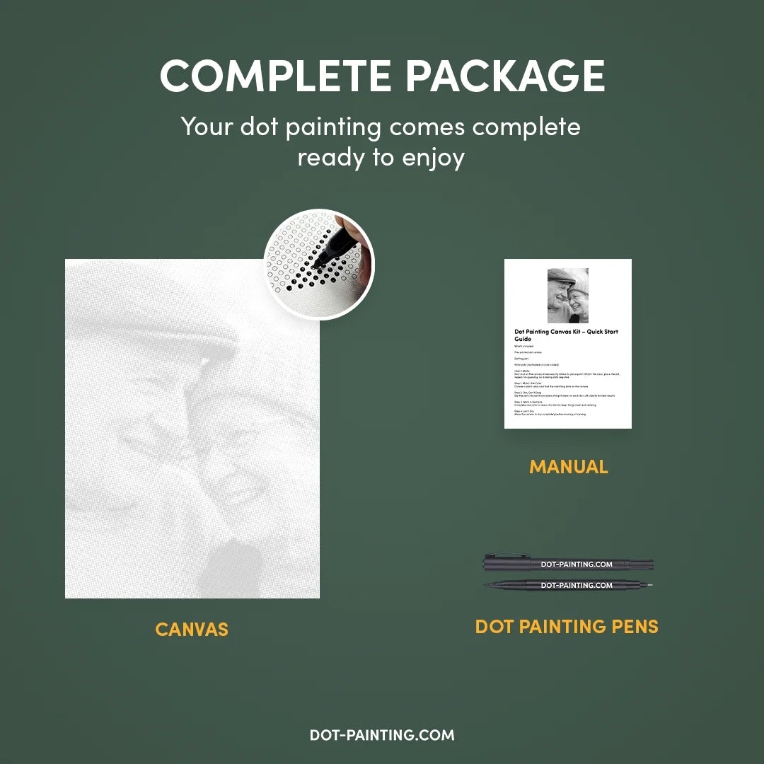 Dot Painting Personnalisé | Téléchargez votre propre image