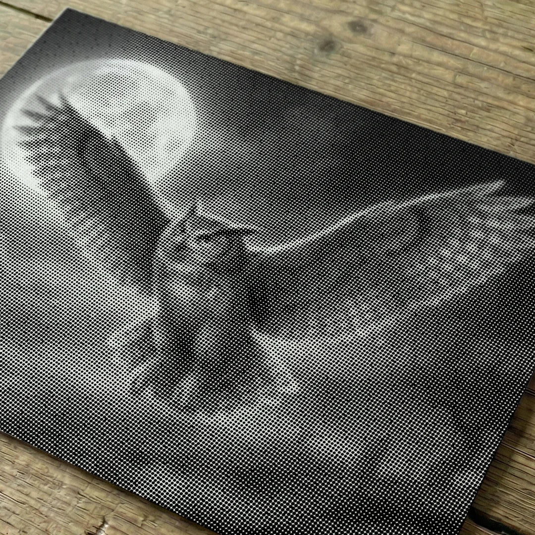 Peinture à points de hibou et de lune