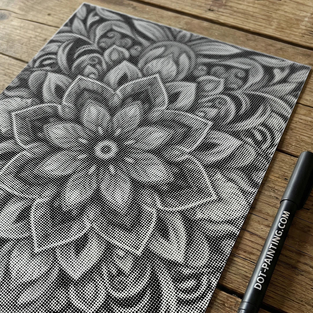 Dot Painting Mandala Floral