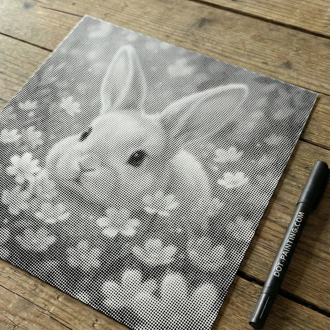 Peinture à pois de lapin