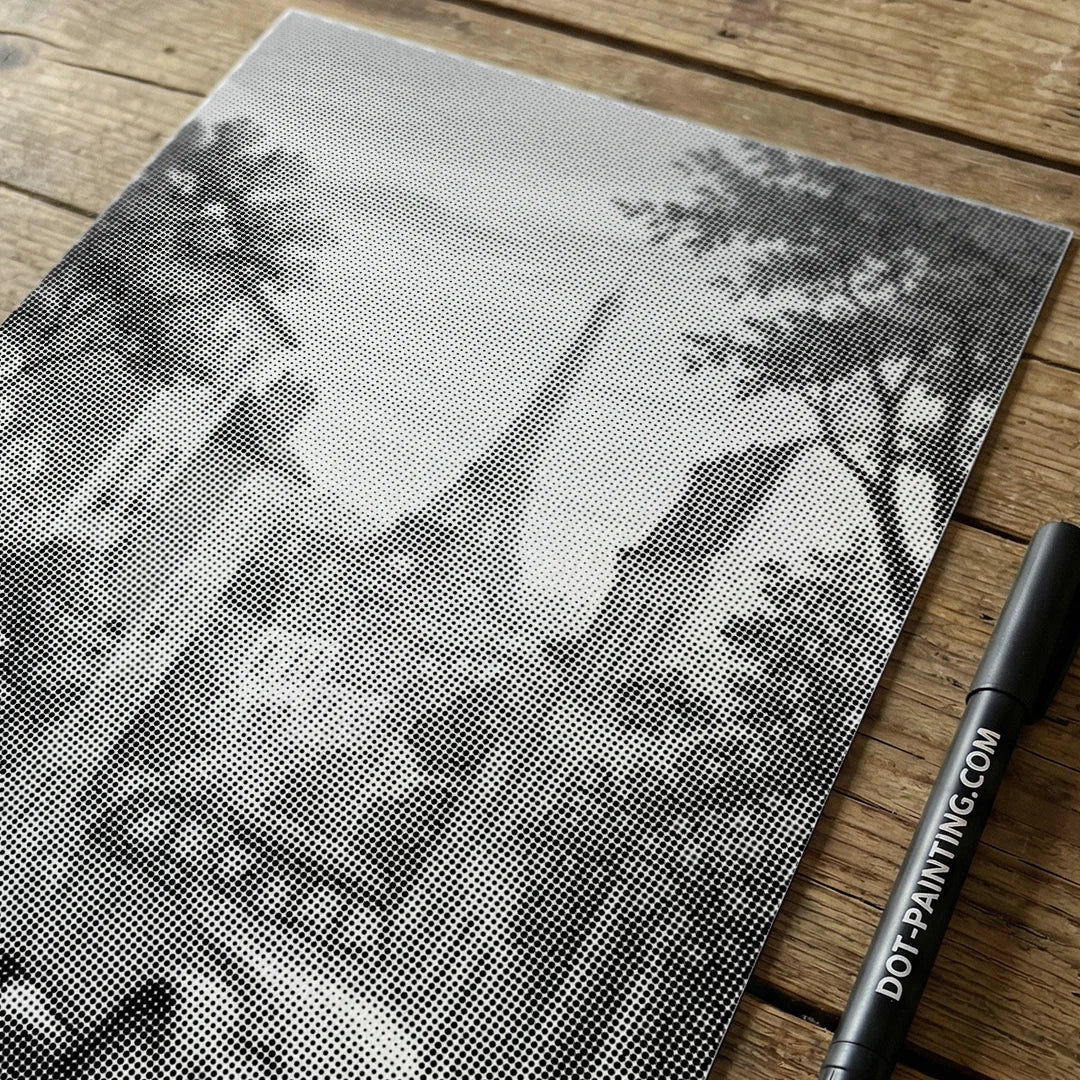 Vieille Coccinelle à Paris Dot Painting