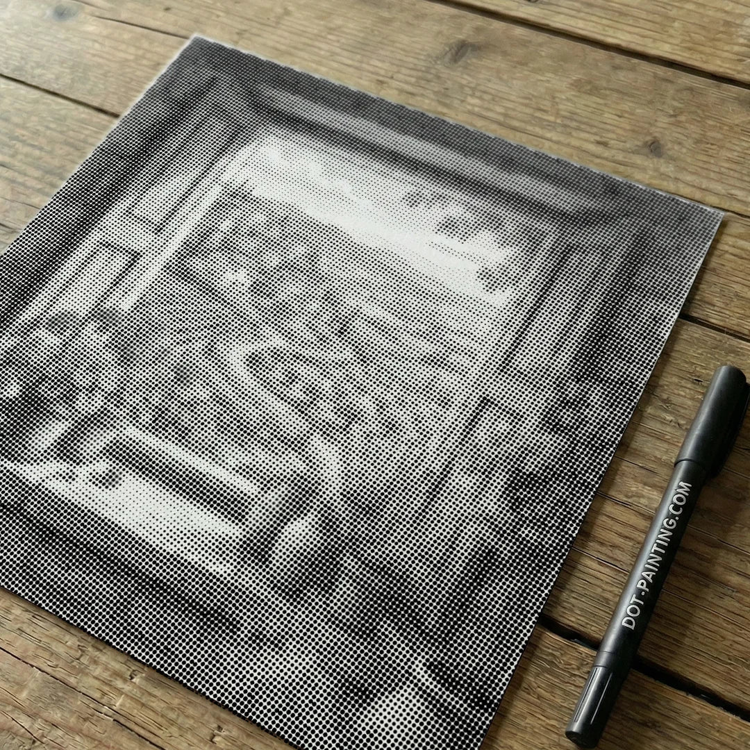 Voir à travers les volets Peinture par points