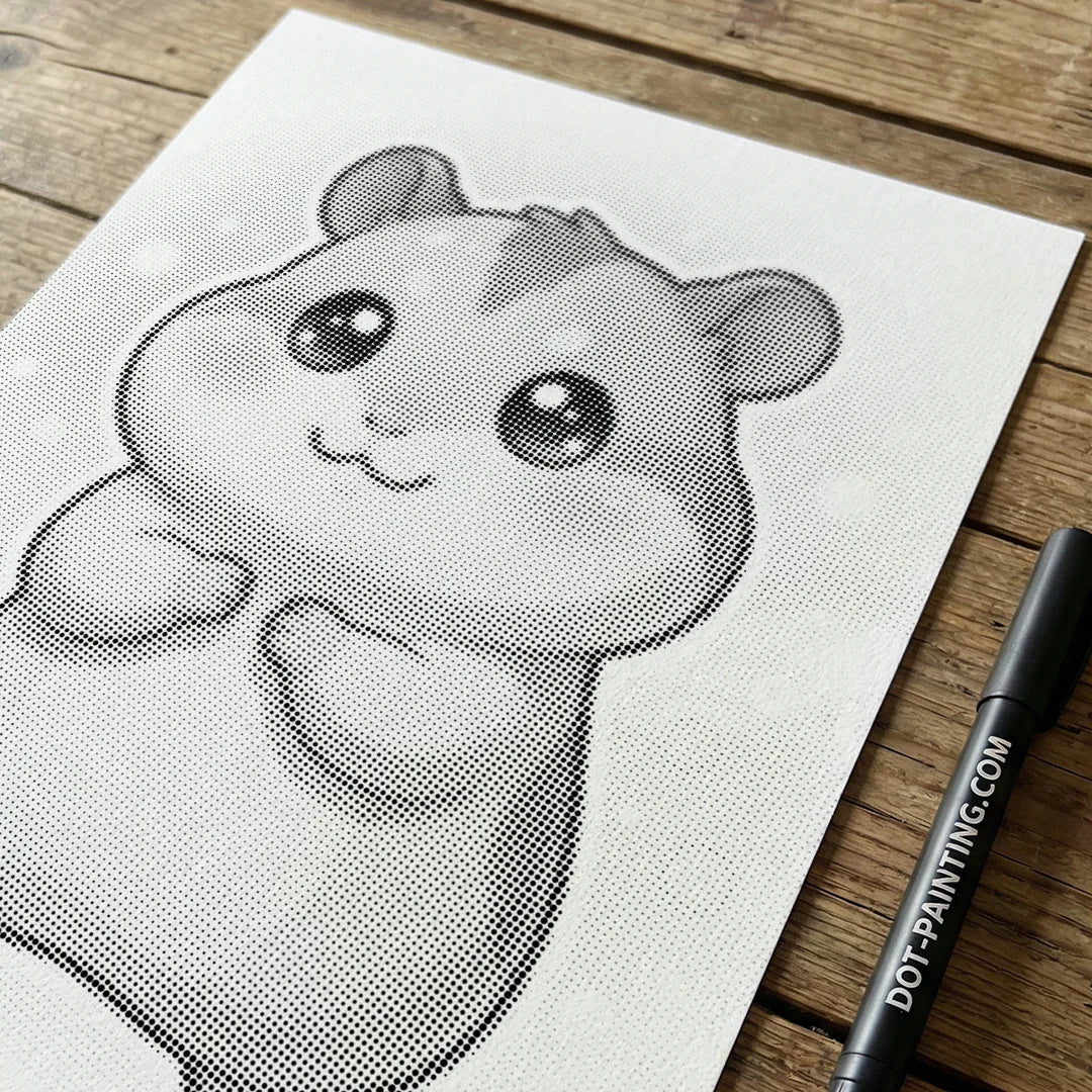 Peinture à points de hamster