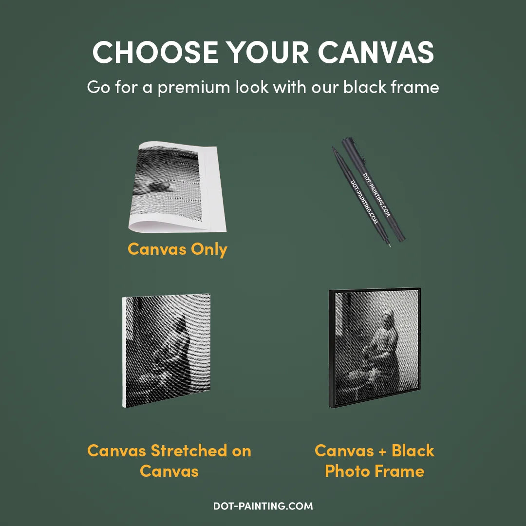 Peinture à points de laitière