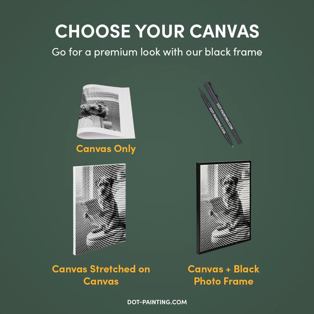 Dot Painting Chien sur des Toilettes 2