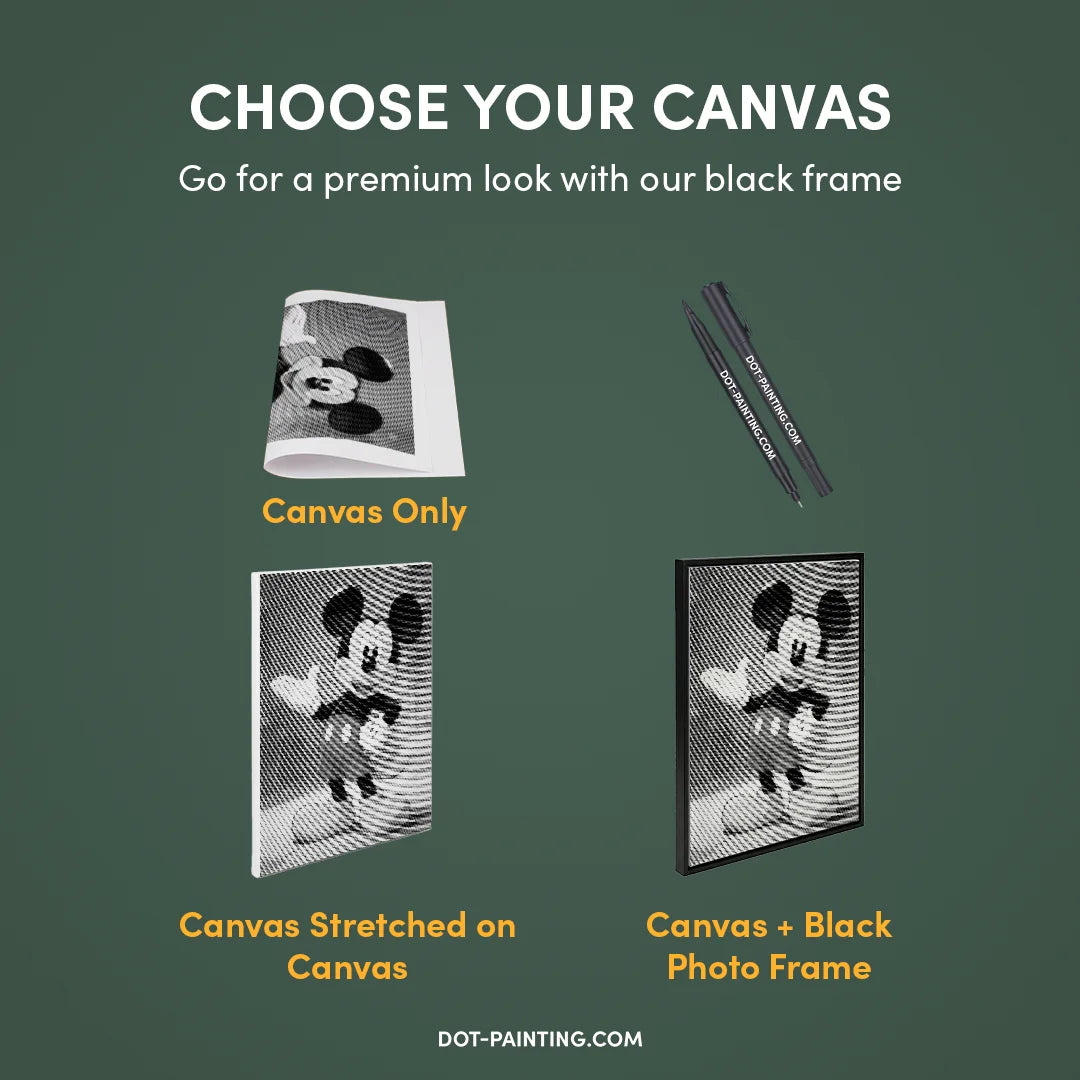 Dot Painting Mickey Mouse