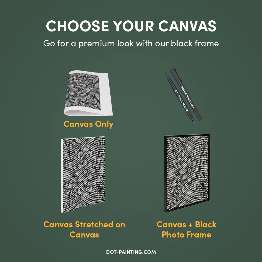 Dot Painting Mandala Floral