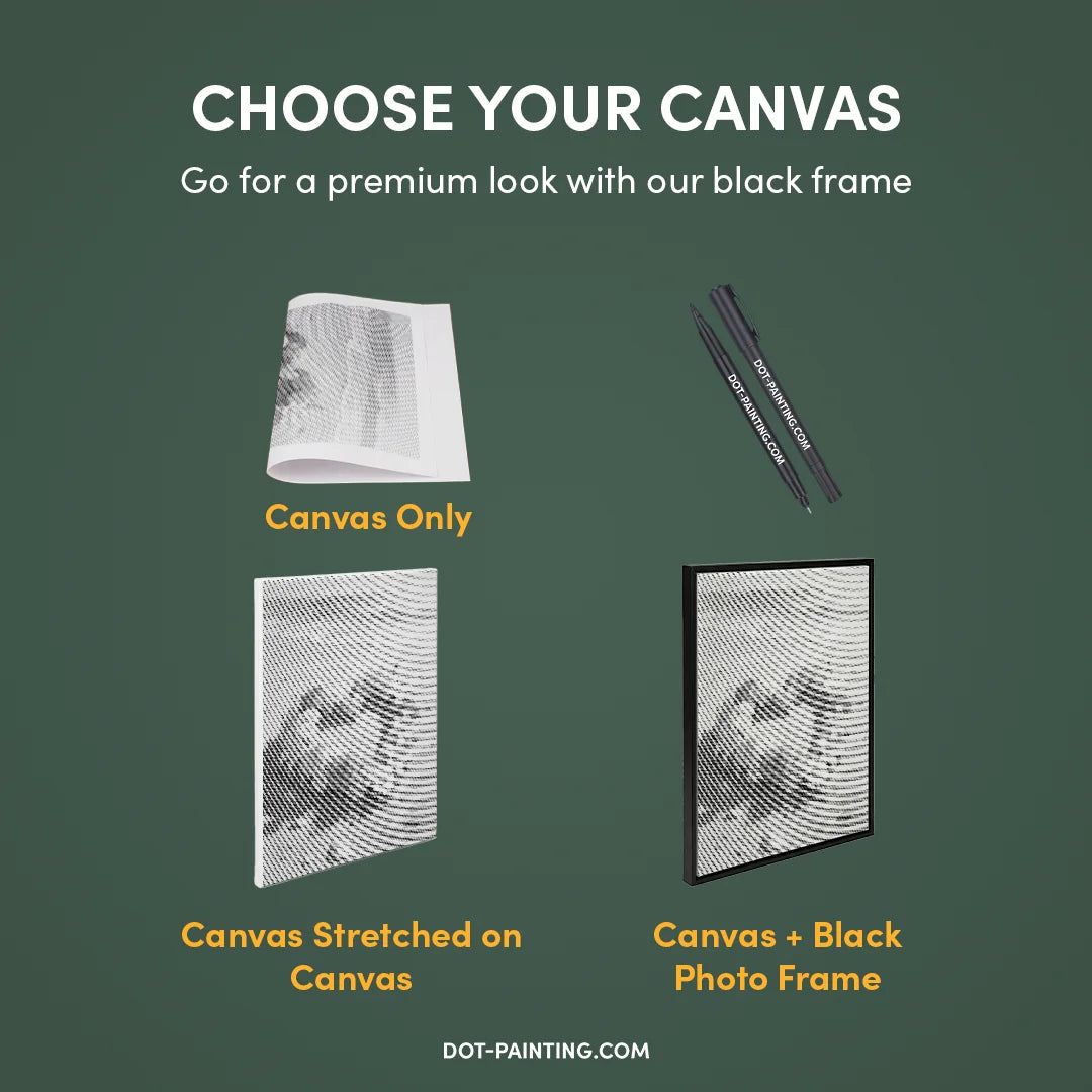 Dot Painting Fleurs sur le Rivage