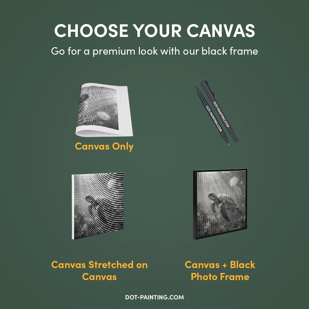 Peinture à points sur la vie marine