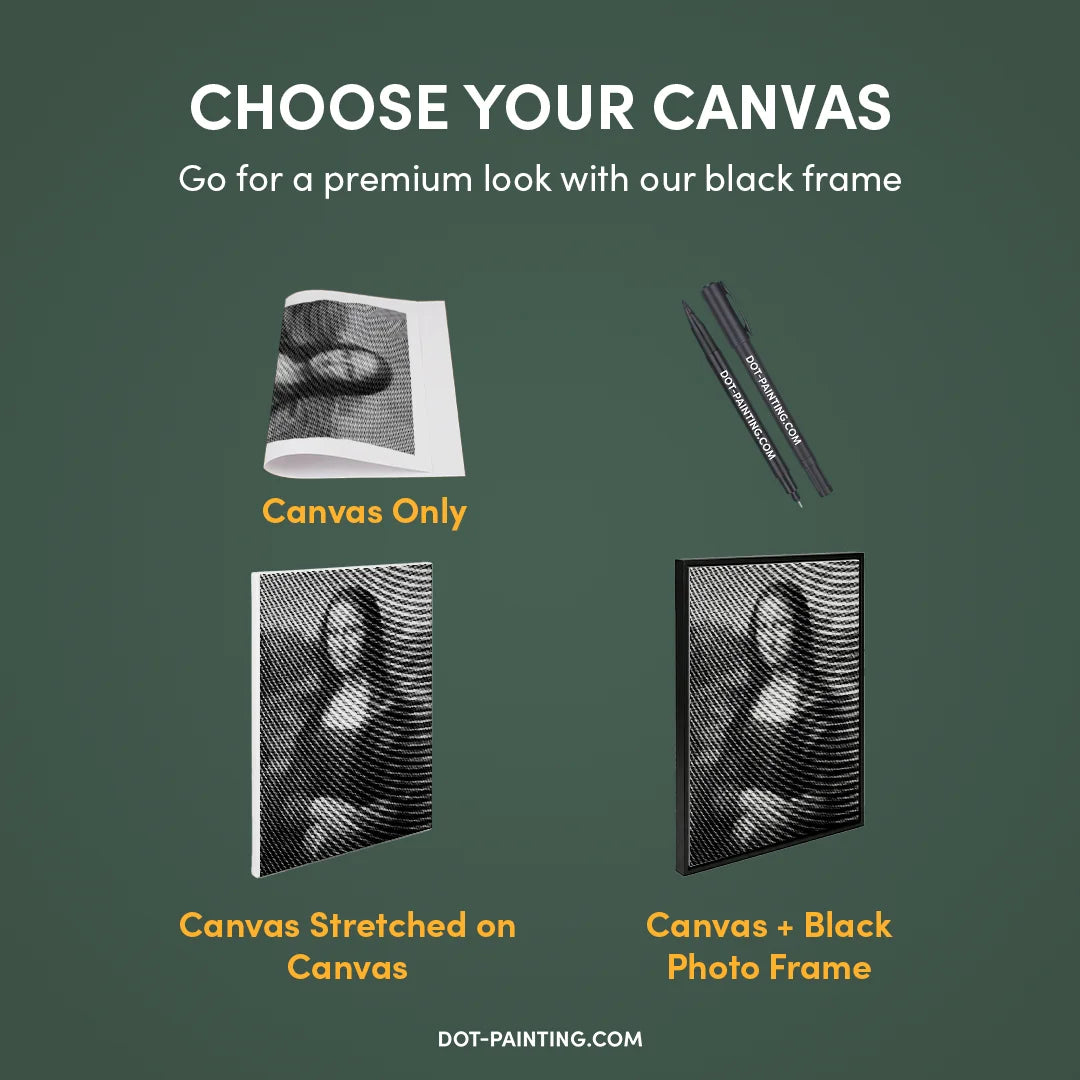 Peinture à pois Mona Lisa