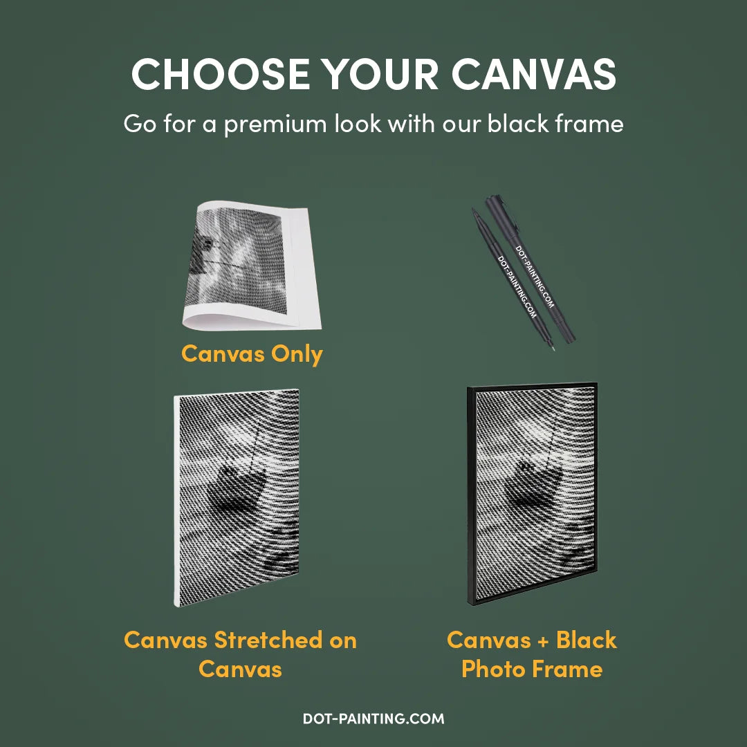 Peinture à points de vieux bateau