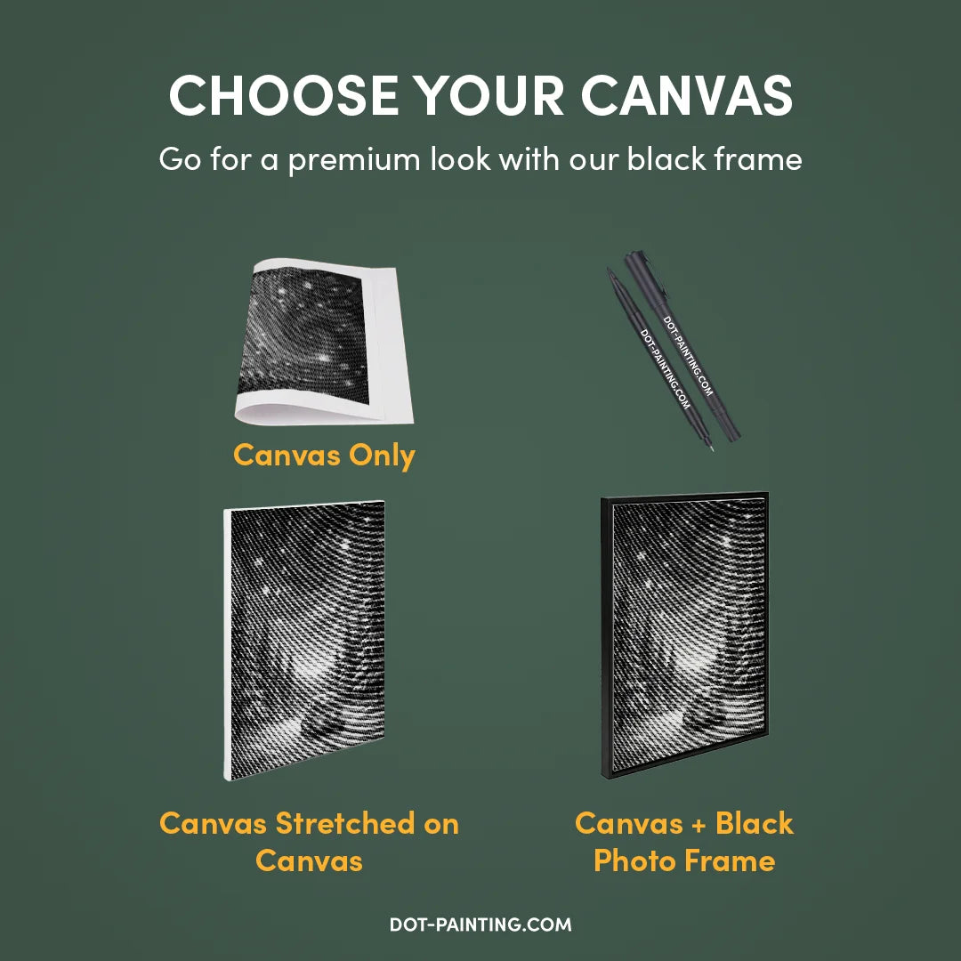 Peinture magique de points de nuit d’hiver