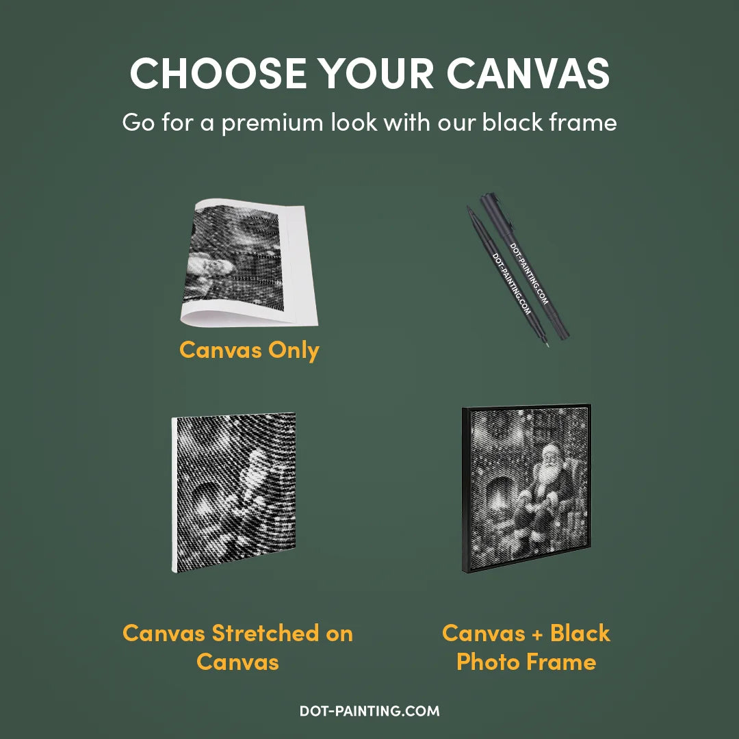 Père Noël avec des cadeaux Dot Painting