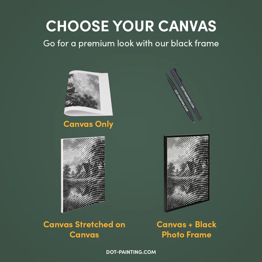 Maison sur la peinture à points Heath