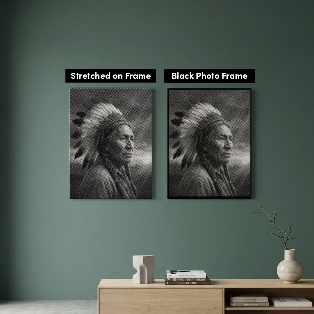 Peinture à pois indienne