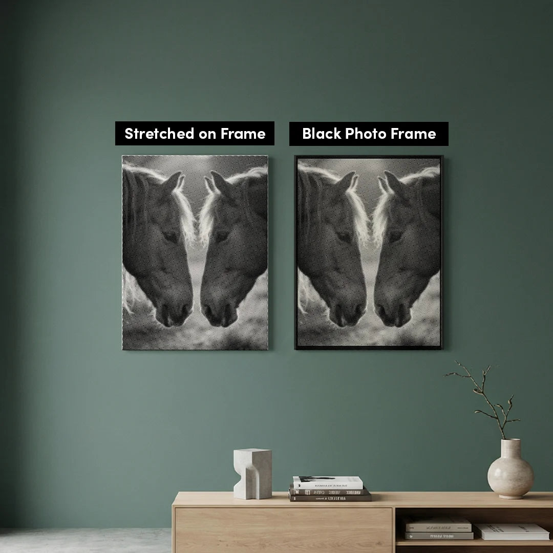 Dot Painting Deux Chevaux