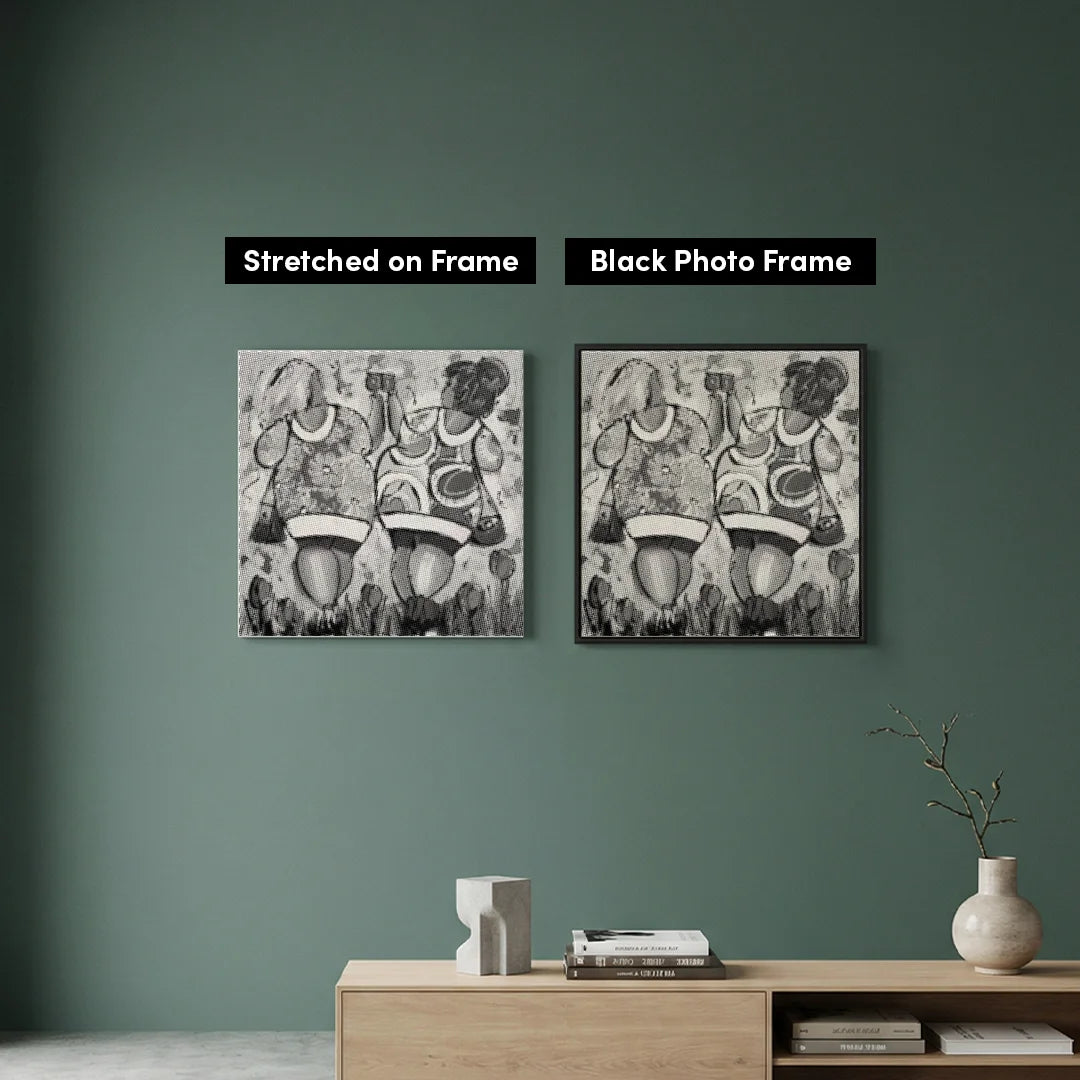 Peinture à points de toast pour dames joyeuses