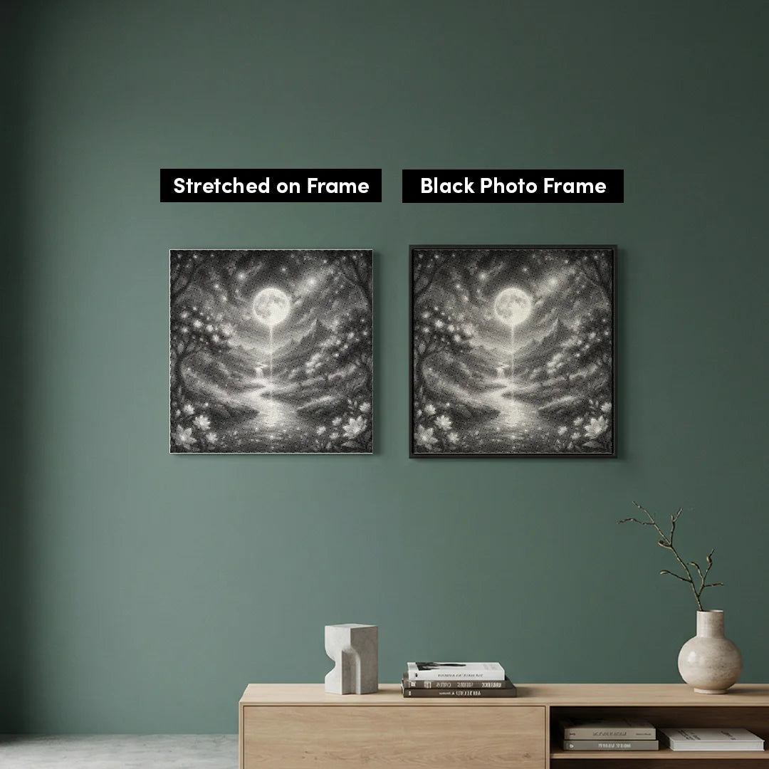 Peinture à points de paysage de rêve