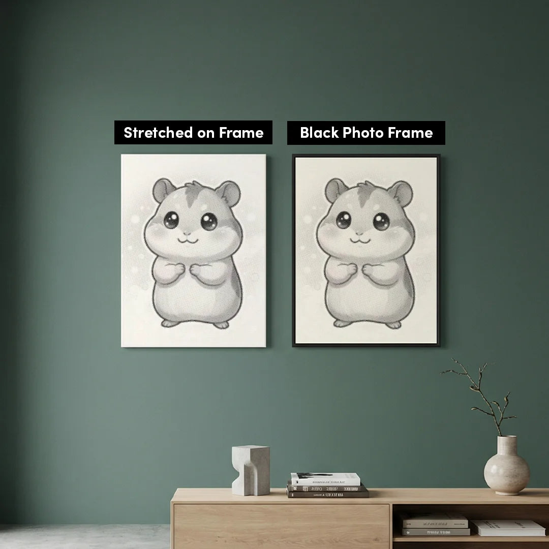 Peinture à points de hamster