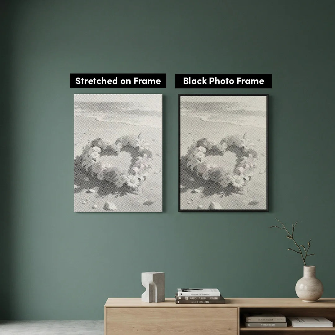 Dot Painting Fleurs sur le Rivage