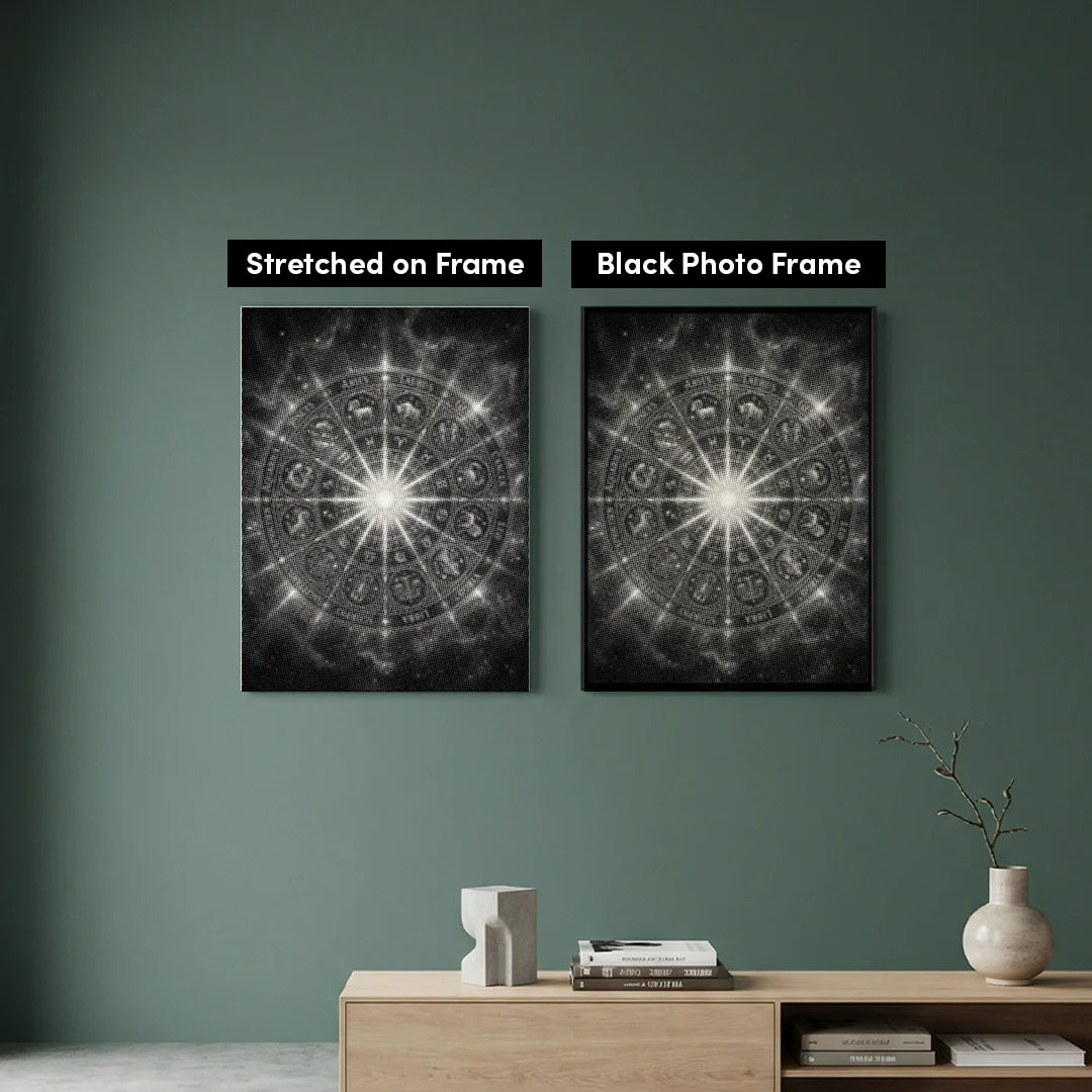 Peinture de points du zodiaque