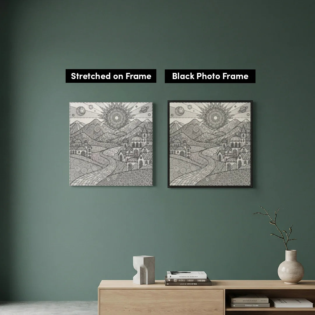 Peinture de ville mignonne