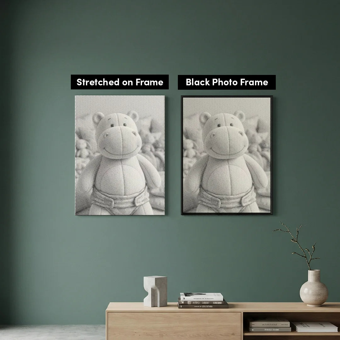 Peinture de points d’hippopotame