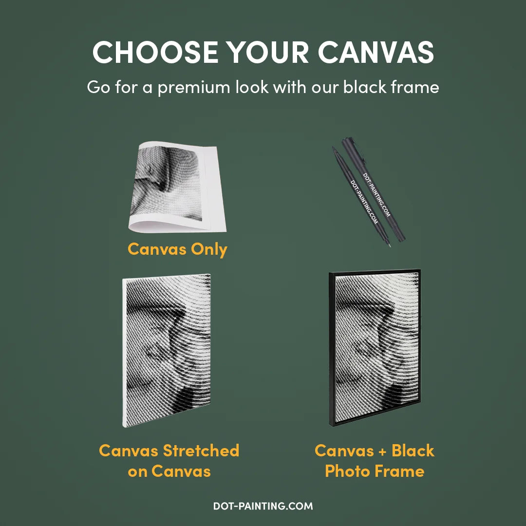 Dot Painting Personnalisé | Téléchargez votre propre image