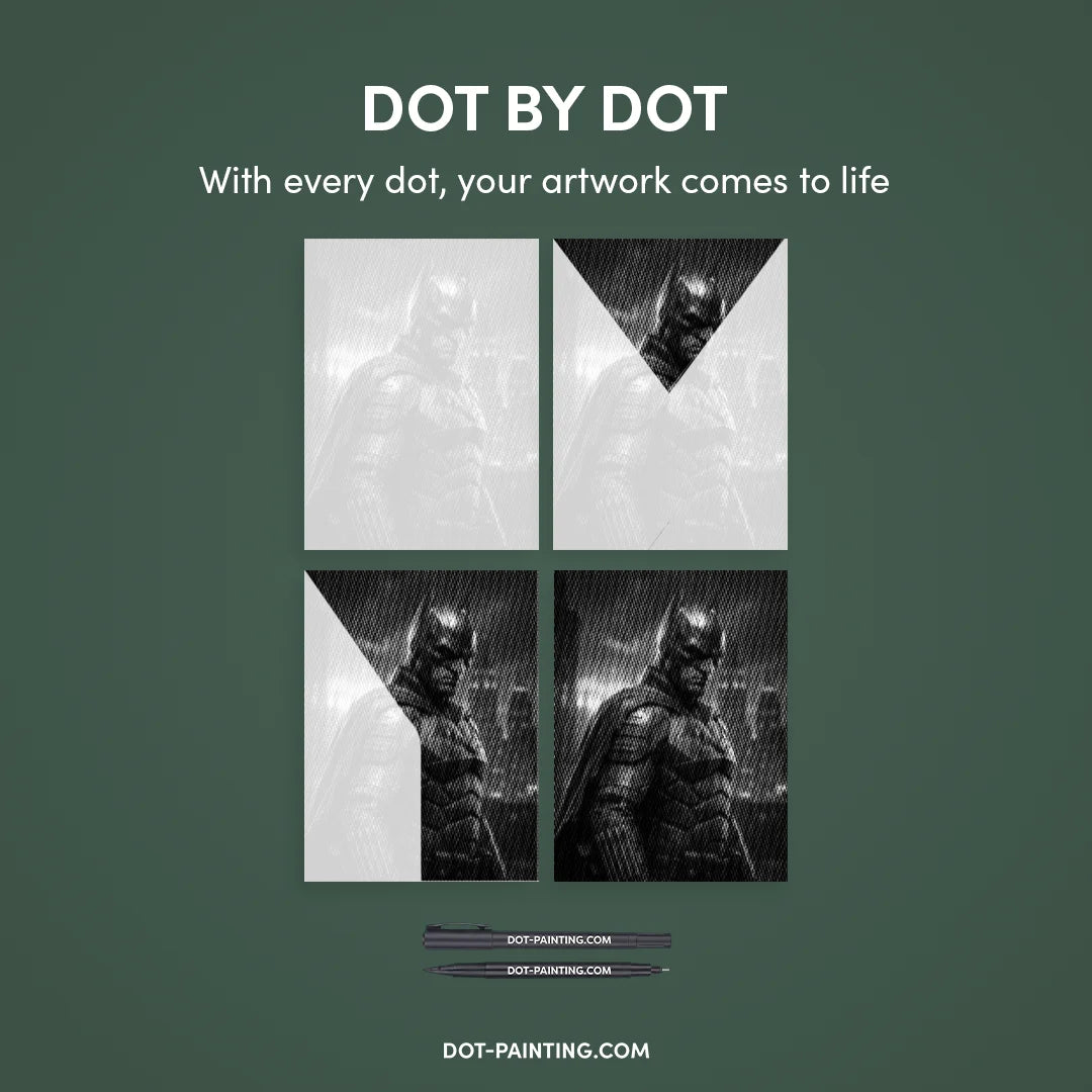 Dot Painting Dark Knight