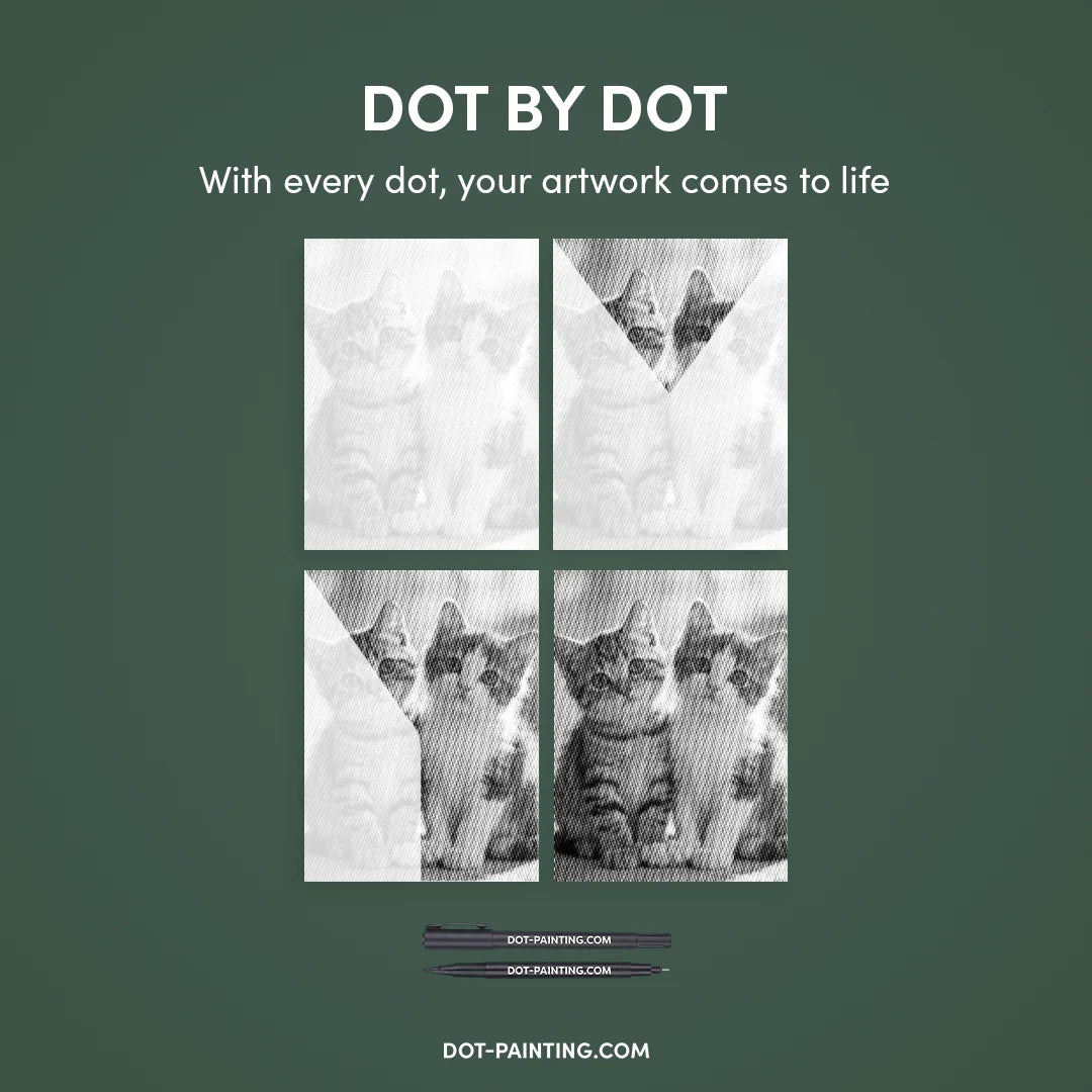 Dot Painting Chatons