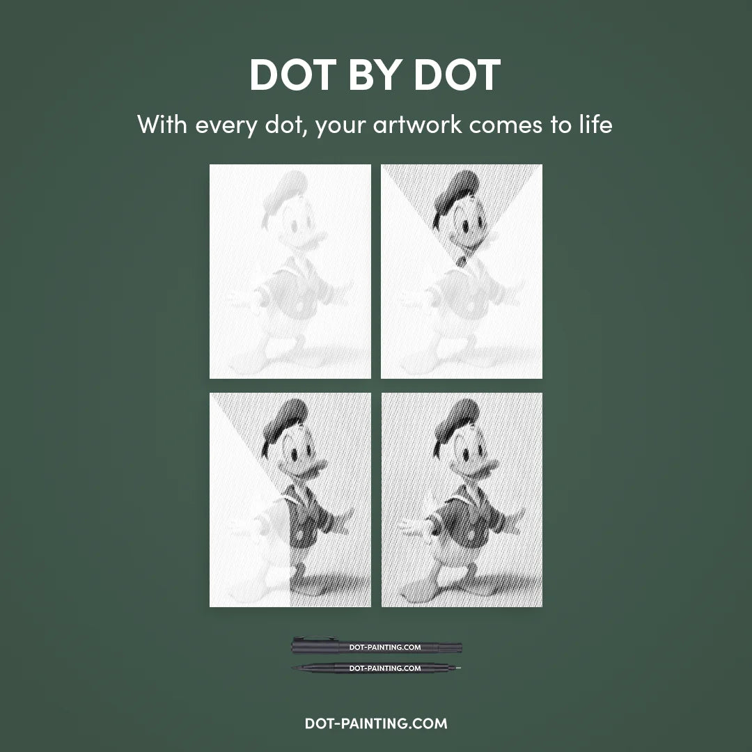 Dot Painting de Donald Duck