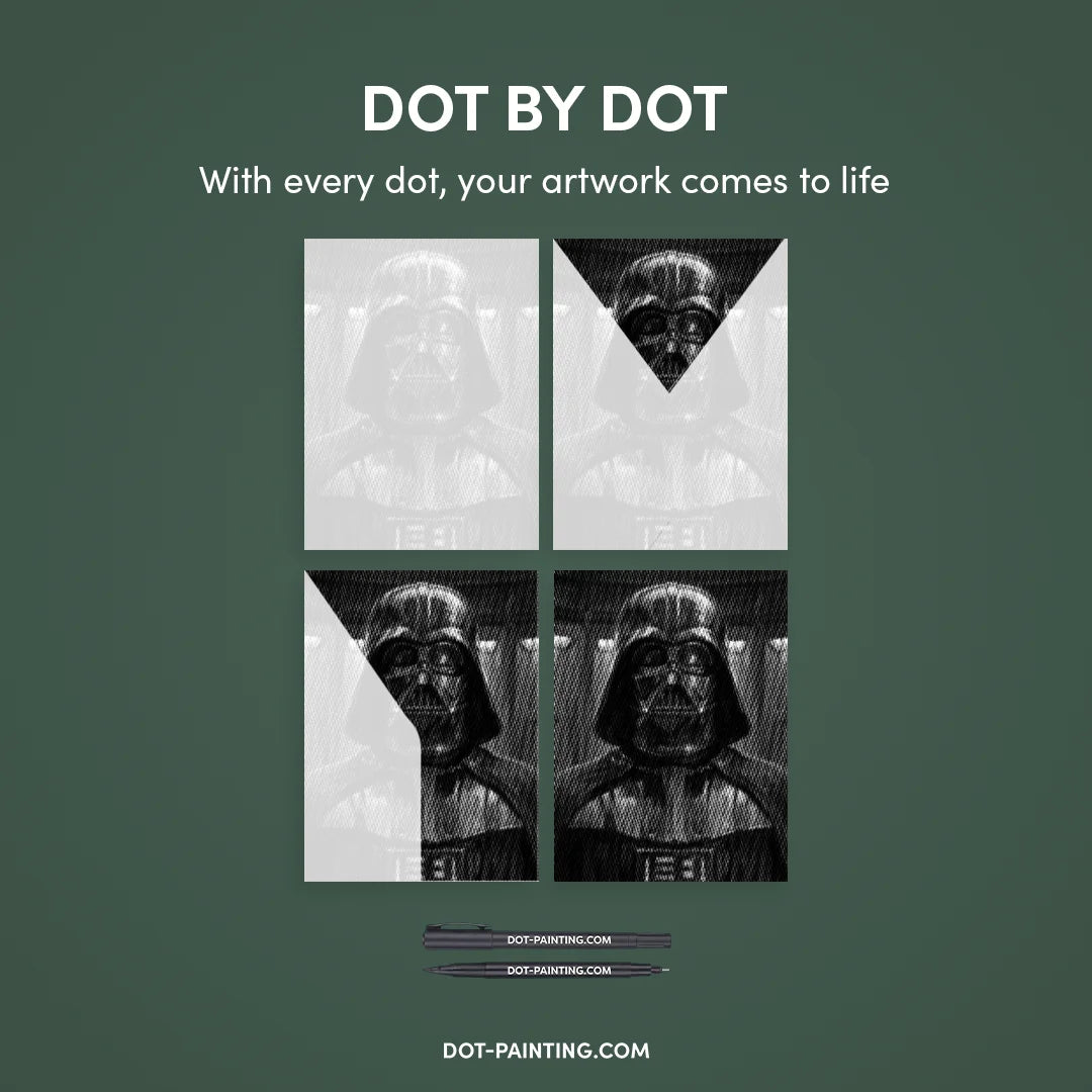 Dot Painting Dark Vador