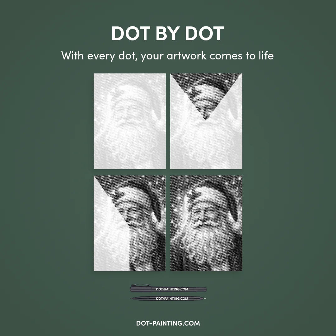 Peinture à 4 points du Père Noël