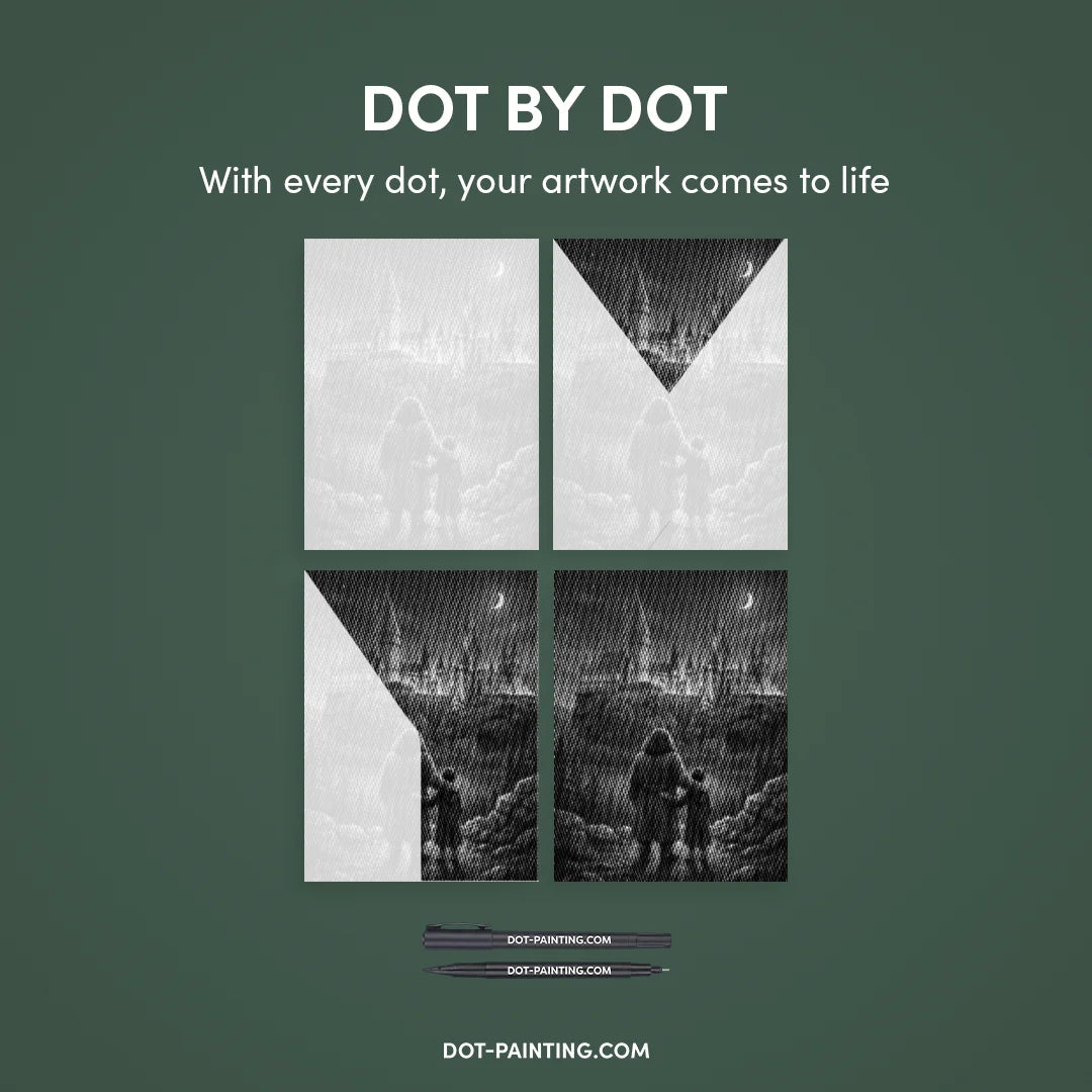 Hogwarts Dot Painting