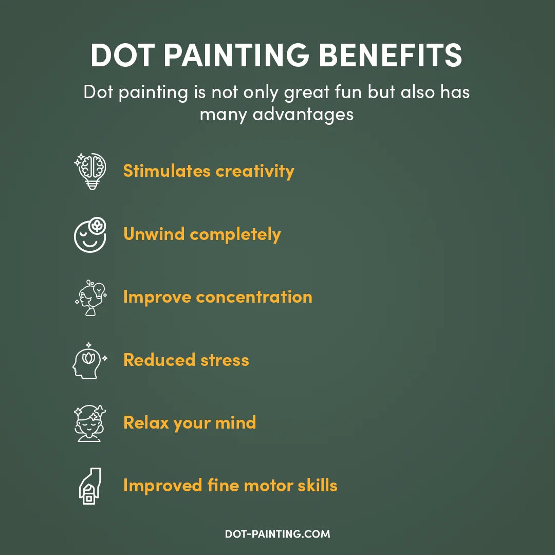 Peinture à points 4 saisons